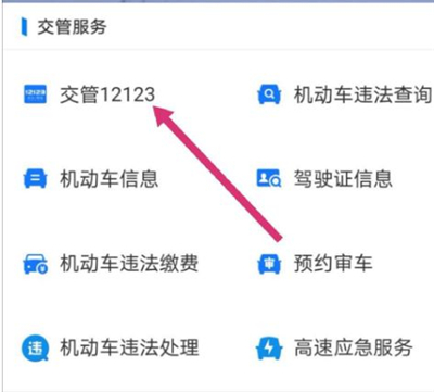 支付宝能不能直接进入交管12123