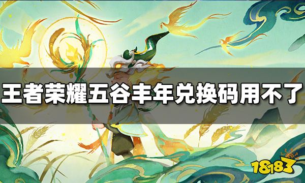 鬼谷子五谷丰年兑换码为什么用不了?王者荣耀鬼谷子皮肤兑换码用不了的原因